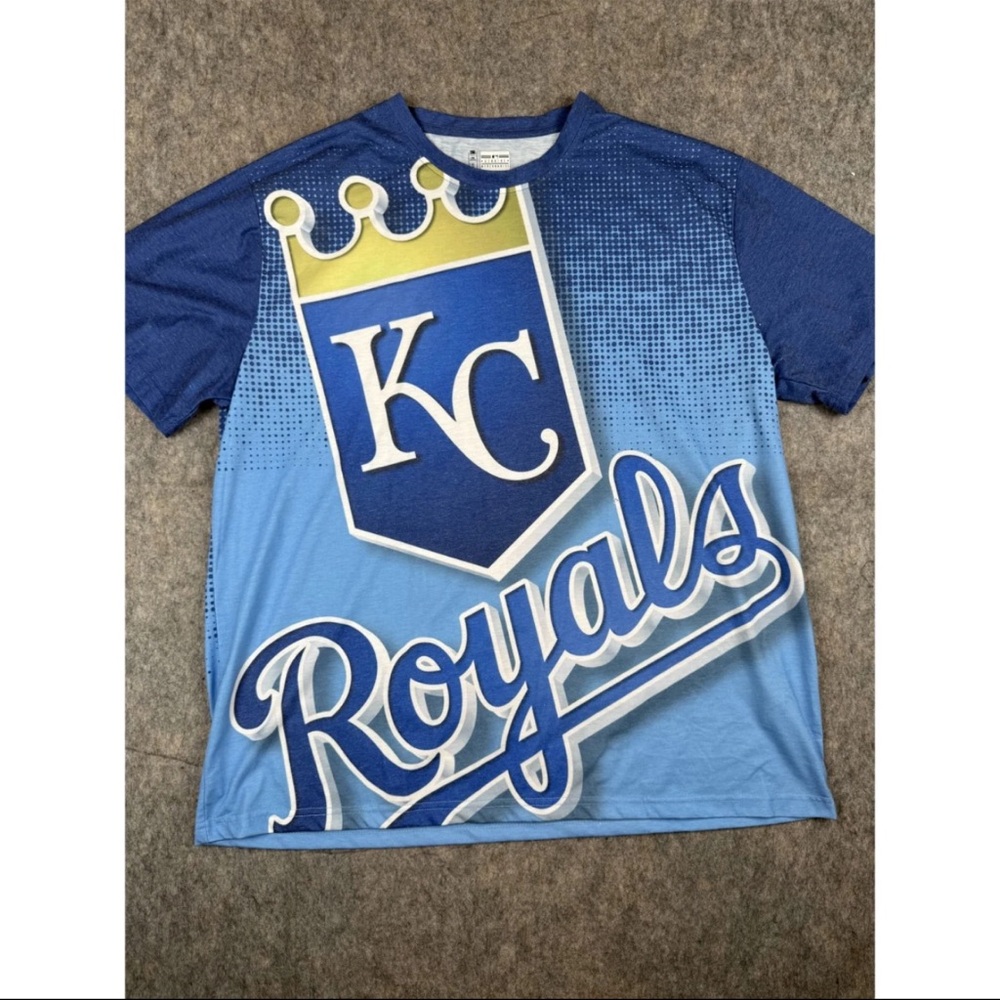 Genuine Merchandise Kansas City Royals T-Shirt Men's 2XL Blue MLB Baseball Sport